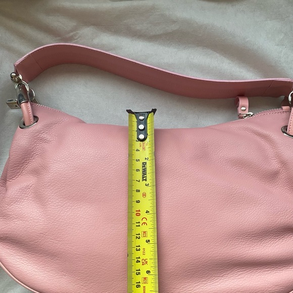 Gironacci Genuine Italian Leather Hobo Style Pink Purse - Picture 12 of 13